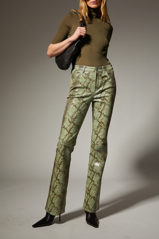 Cashmere Turtleneck Top | Olive