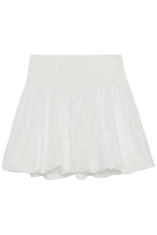 Pippa Bubble Mini Skirt | White