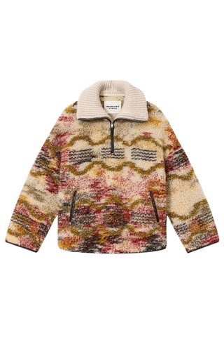 Marner Fleece Top | Ecru / Ochre