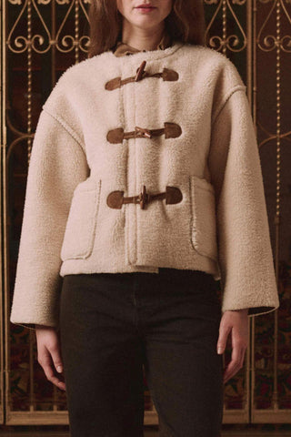 The Woodside Toggle Coat | Cream