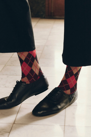 The Argyle Socks | Black Multi