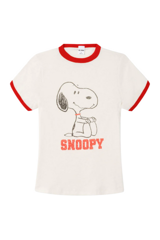60s Slim Ringer Tee | Snoopy