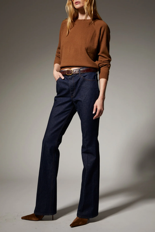 Raglan Cashmere Sweater | Cognac