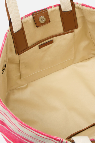 The Riviera Tote | Fuchsia Stripe