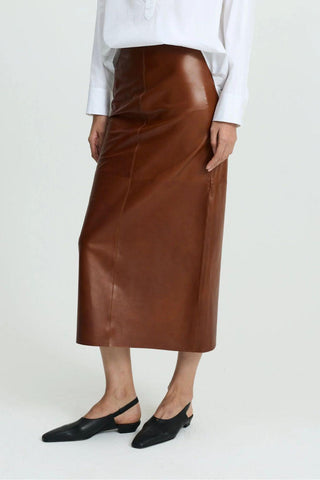 Calvin Skirt | Cognac