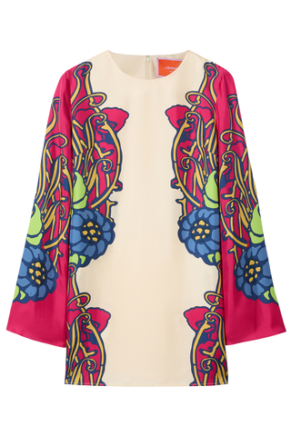 mini swing dress with sleeves Maeve Scoop-Neck Mini Swing Dress