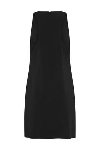 Cut Away Shift Dress | Black