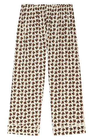 The Easy Sleep Pant | Cream Horse Medallion Print
