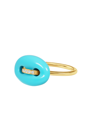 Mini Stone Mariner Ring | Turquoise