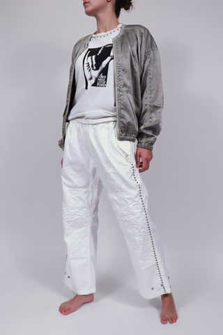Canyonkid Japan Twill Flap/Snap Home/Stud Karate Pant | Supervintage White