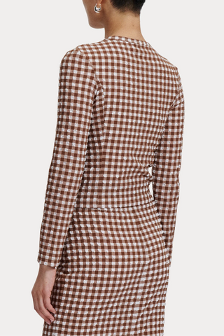 Satellite Top | Brown Check