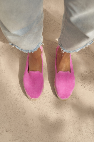 Double Sole Espadrilles | Bold Pink