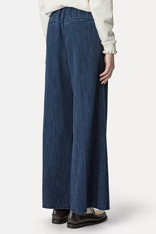 Denim Palazzo Pants | Indaco