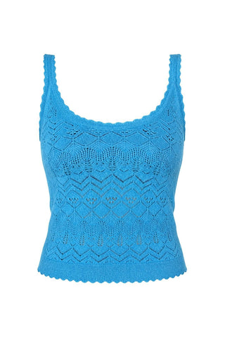 Brielle Cashmere Tank | Cerulean