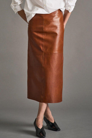 Calvin Skirt | Cognac