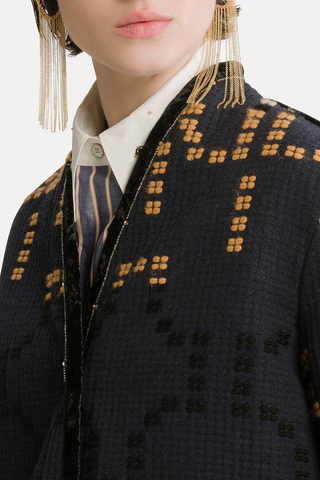 Samarcanda Jacquard Jacket | Notte