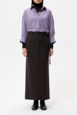 Slit Skirt | Chocolate