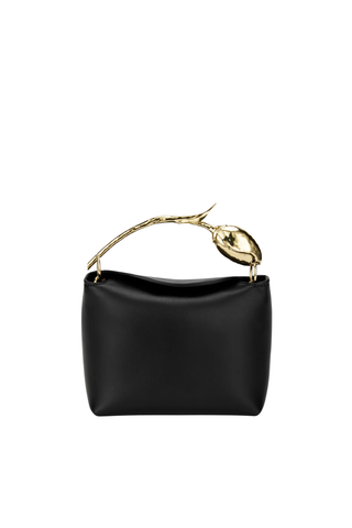 Mini Bloom Bag | Black Leather