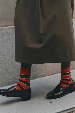 The Collegiate Sock | Hot Red