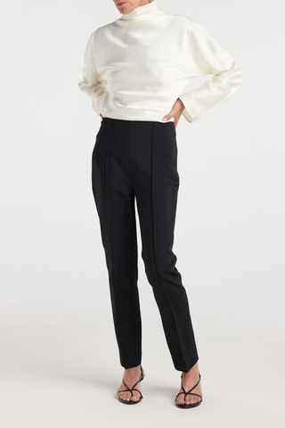 Cigarette Leg Trousers | Black