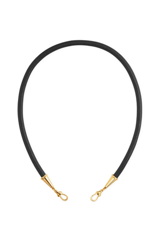 Lasso Black Leather Cord | 37cm
