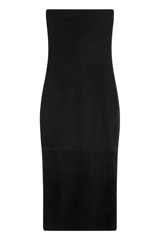 Suede Tube Dress | Black