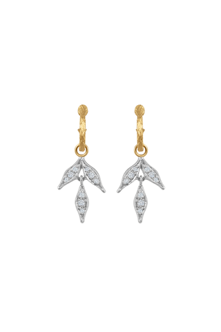 Flexible Wheat Charm Earrings
