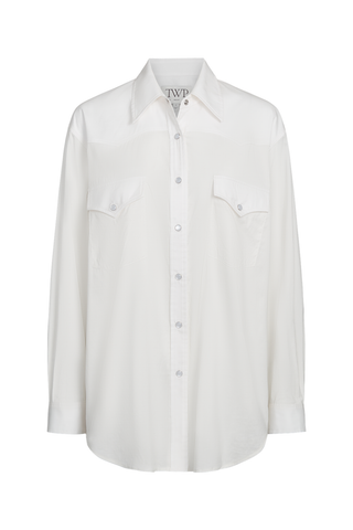 Dutton Yarn Dyed Cotton Silk Shirt | Ivory