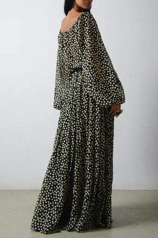 Tabatha Dress | Polka Dot B&W