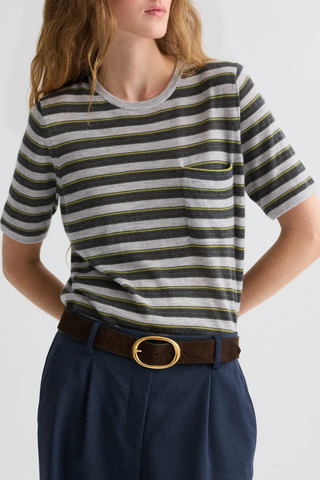 Striped True Crewneck | Beetle Multi