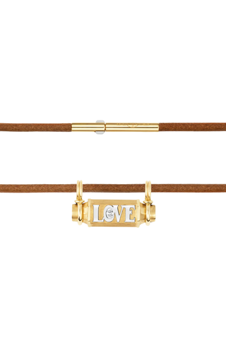 Love Smash Locket | 44cm Leather Link