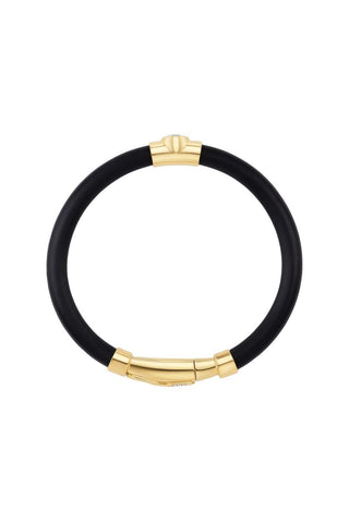 Carbon Bracelet | Round Diamond