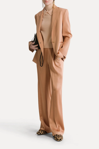 Matte Envers Satin Jacket | The