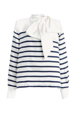Johanna Blouse | Navy Stripe