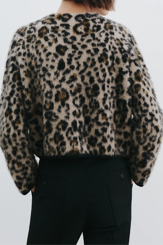 Beyton Cardigan | Jute Leopard