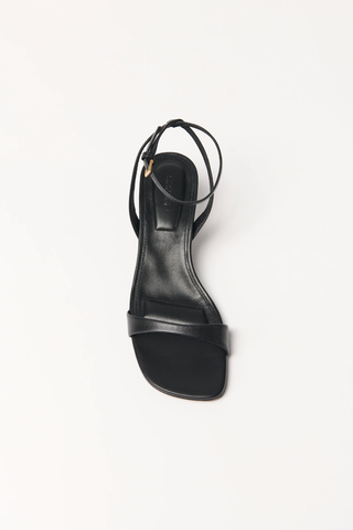 Hannah Leather Sandal | Black