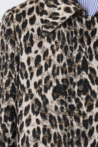 Perry Animal Jacquard Coat | Natural Multi