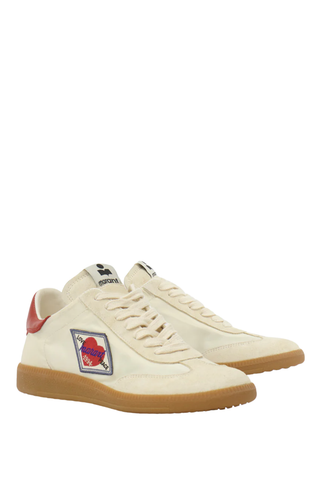 Kaycee Sneaker | Ivory/Red