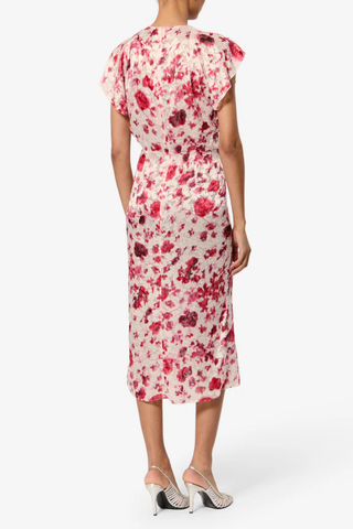 Lyndsay Dress | Ecru/Pink