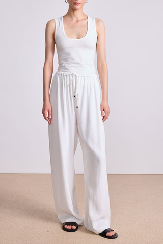 Uri Low-Cut Tank | Cream