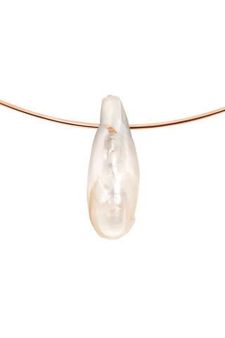 White Pearl Bead | Marquise Diamond