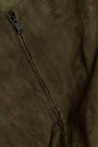 Austyn S/S Zip Up Suede Jacket | Sea Turtle