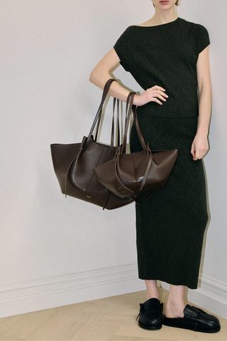 Large Mochi Leather Handbag | Espresso