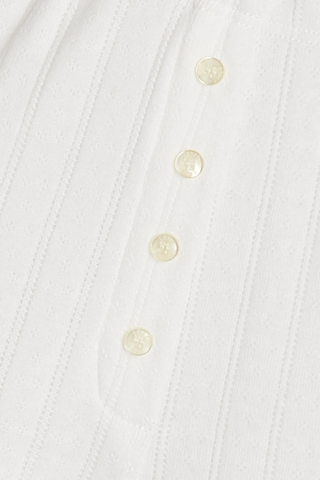 Pointelle Tank Top | White