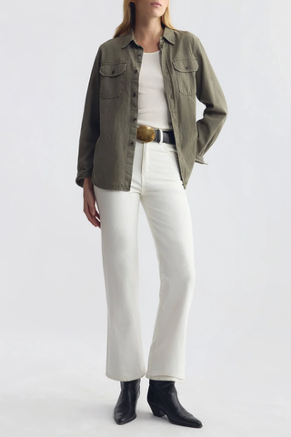 Cropped Joan Jean | Cream