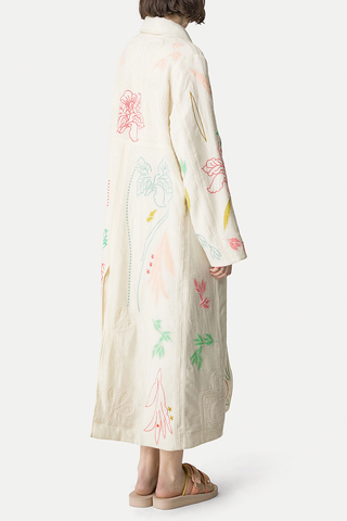 “Iris Velvet” Elegant Coat | Rainbow