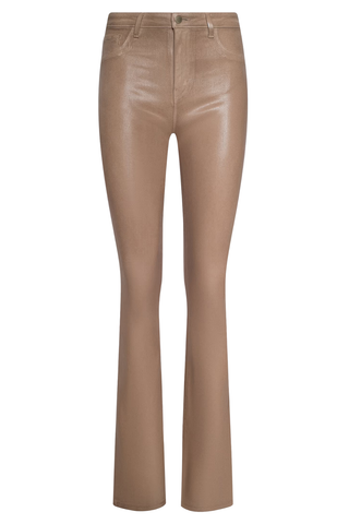 Marty Coated Flare Jean | Cappuccino
