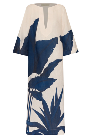 Que Energia Dress | Maxi Navy Botanicals