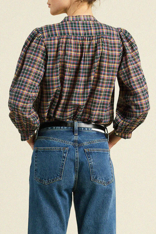 Clara Blouse | Prisma Plaid