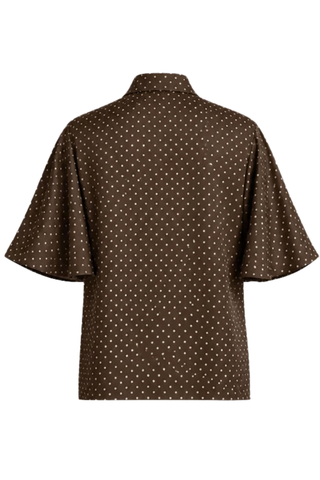 Blake Shirt | Polka Dot Brown